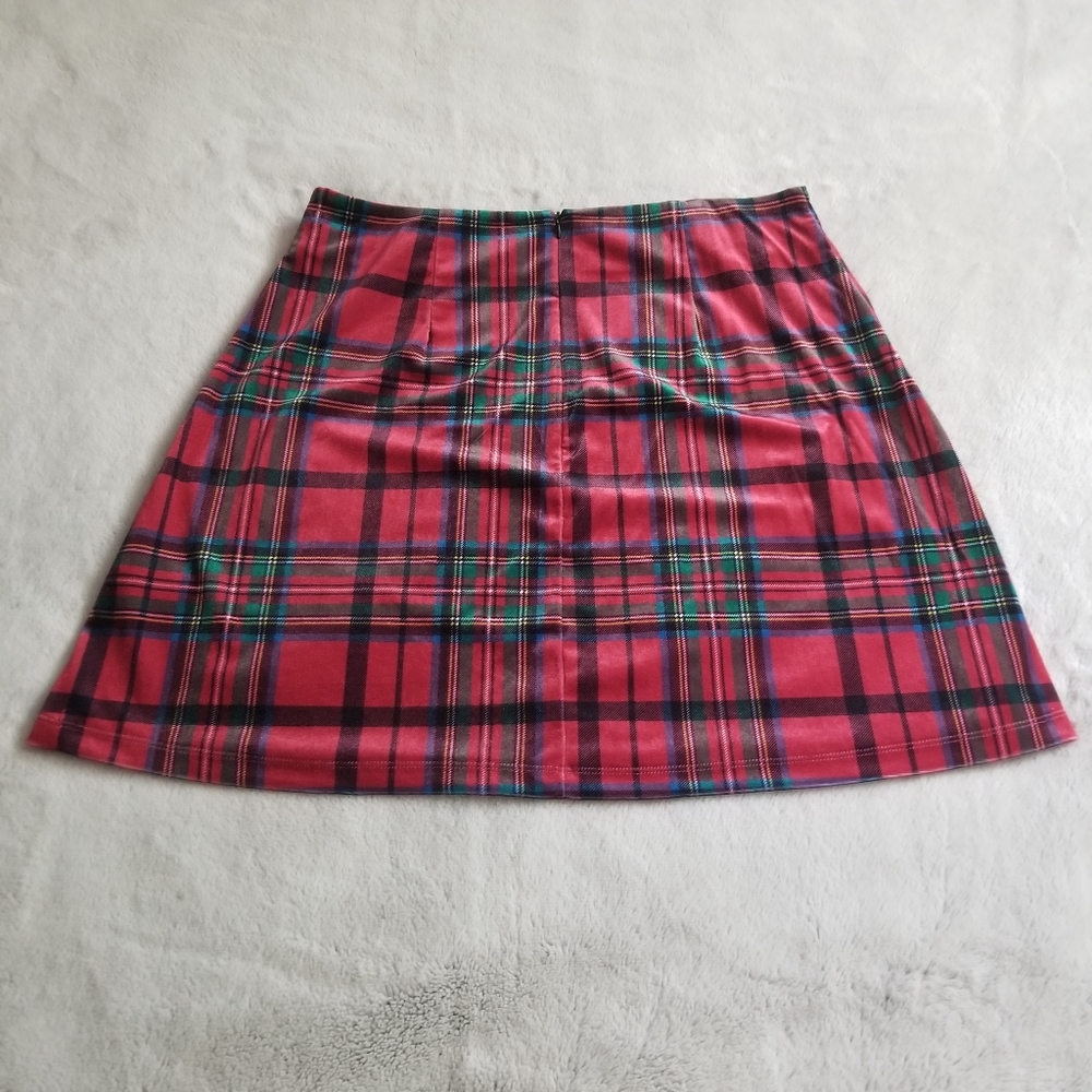 DOLLS KILL Past Lovers Plaid Skirt Size L - Picture 3 of 8